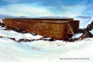 A picture of Noah's ark.